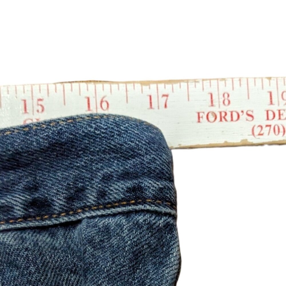 Levi's 505 Jeans Mens 34x34 Blue '04 Y2K Medium Wash Gorp Straight Leg - Picture 8 of 9